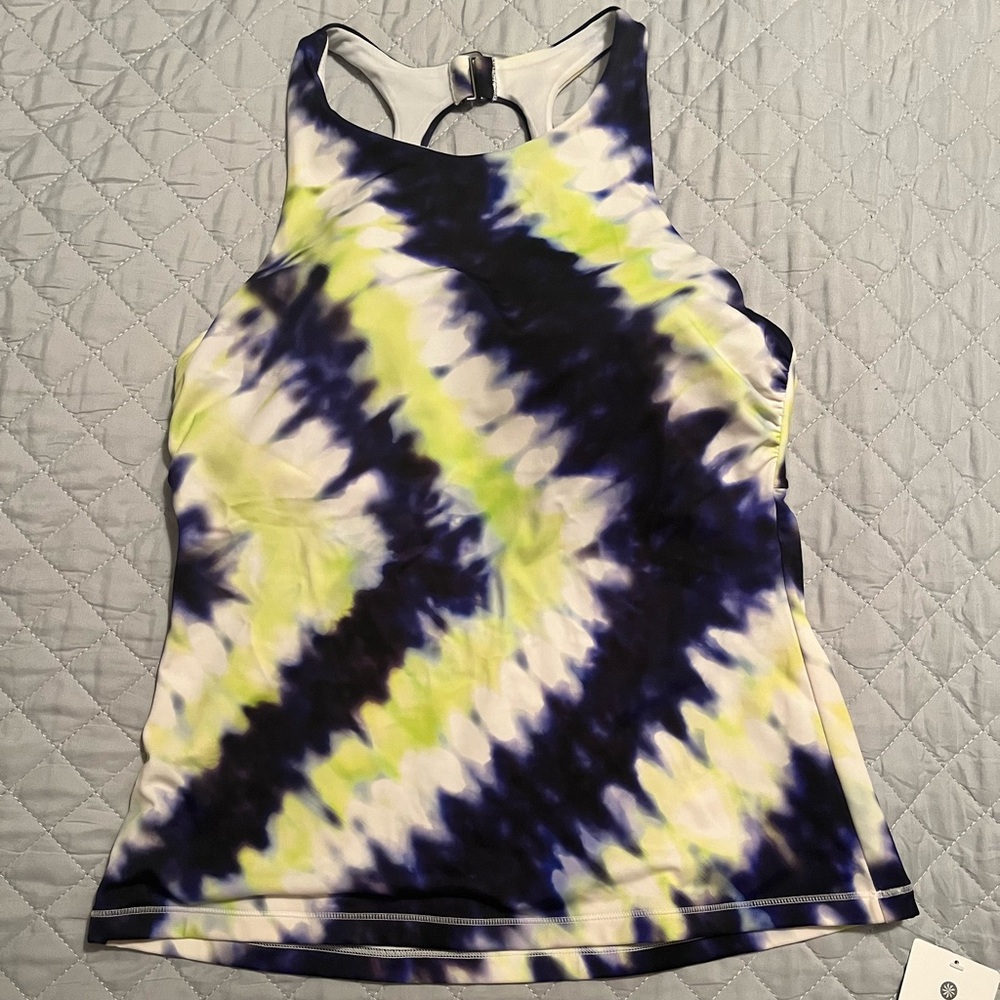 NWT Athleta tie dye high neck tankini